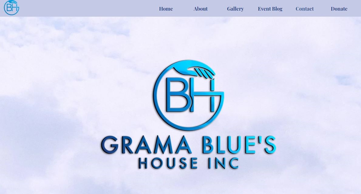 Image of Grama Blue's House Inc website by Tiara Mendiola